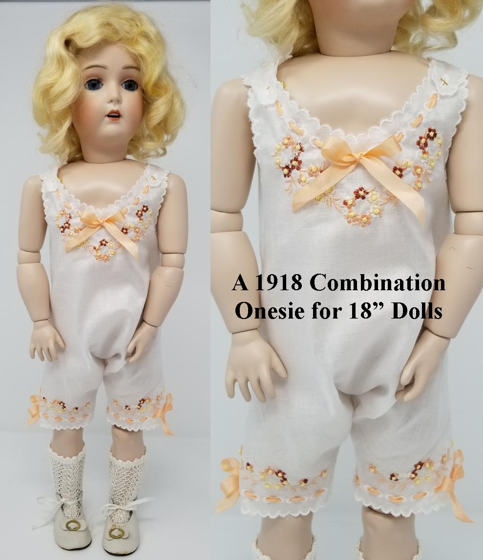 A 1918 Combination Onesie for 18" Dolls   •   Thursday, August 4th, 9:00 am